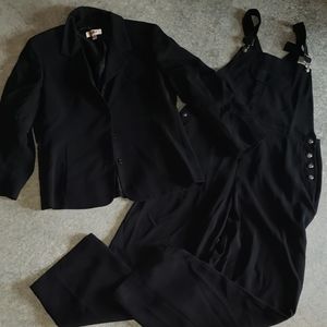 Vintage Saffees black coveralls blazer size M 12